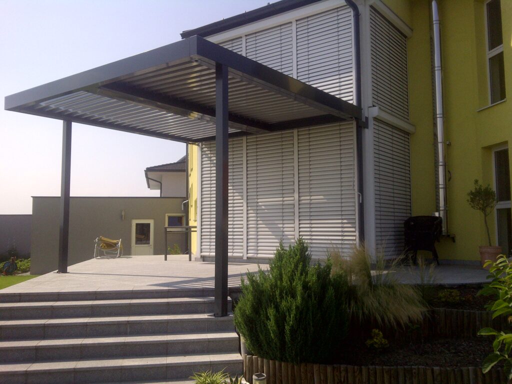 Metallbau-Krebs-Lamellendach Metallbau Sonnenschutz